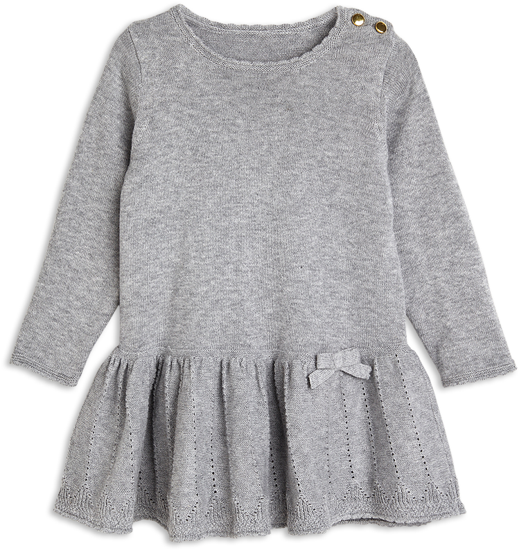 Knitted Dress Grey - Šaty Lindex Vel 122 (888x888), Png Download