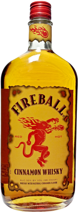 Kingdom Liquors - Fireball Whisky (450x800), Png Download
