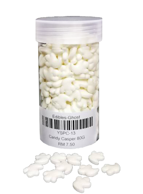 White Confetti Ghost Sprinkles Come In A Convenient - Comfit (498x704), Png Download