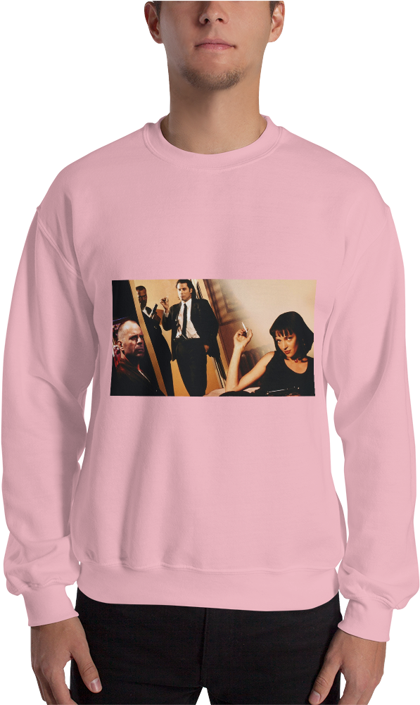 Unisex Pulp Fiction Sweatshirt - Crew Neck (1000x1000), Png Download