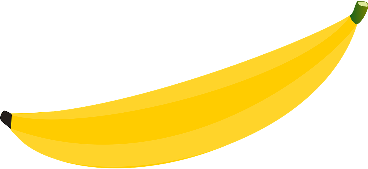 Banana Fruit Food Vector Image Png Image - Vektorový Obrázok (1280x640), Png Download
