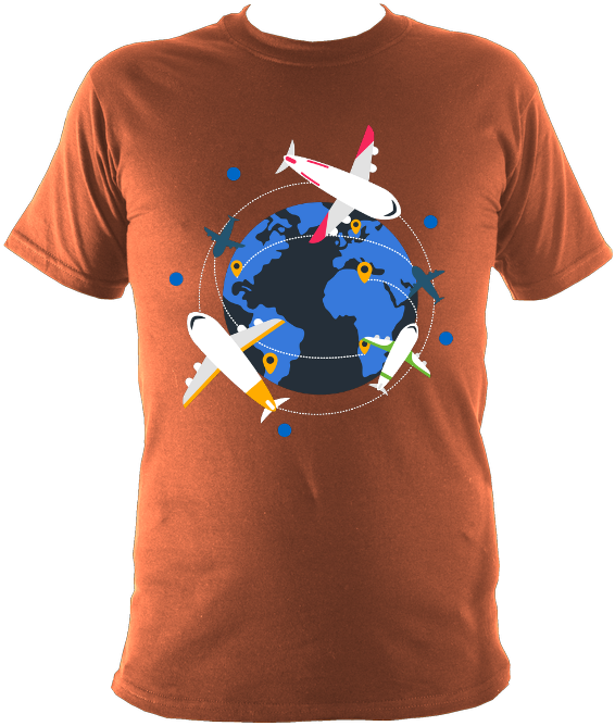 Orange - T-shirt (595x680), Png Download