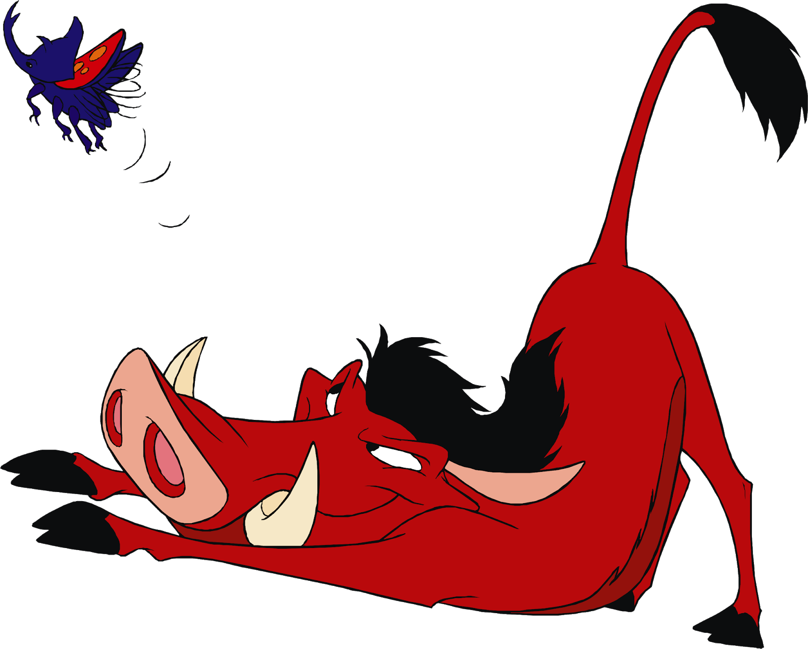 Timon And Pumbaa Cartoon Character, Timon And Pumbaa - Lion King Bugs Png (1600x1286), Png Download