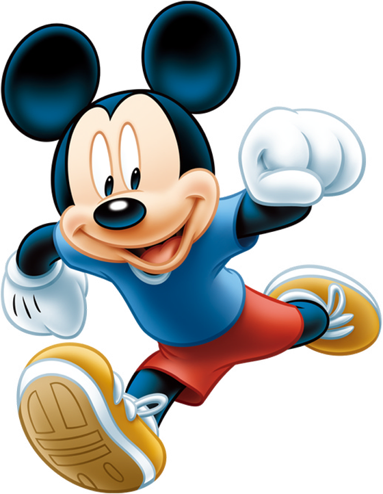 Imágenes De Mickey Mouse Con Fondo Transparente, Descarga - Mickey Mouse Blue Png (560x722), Png Download