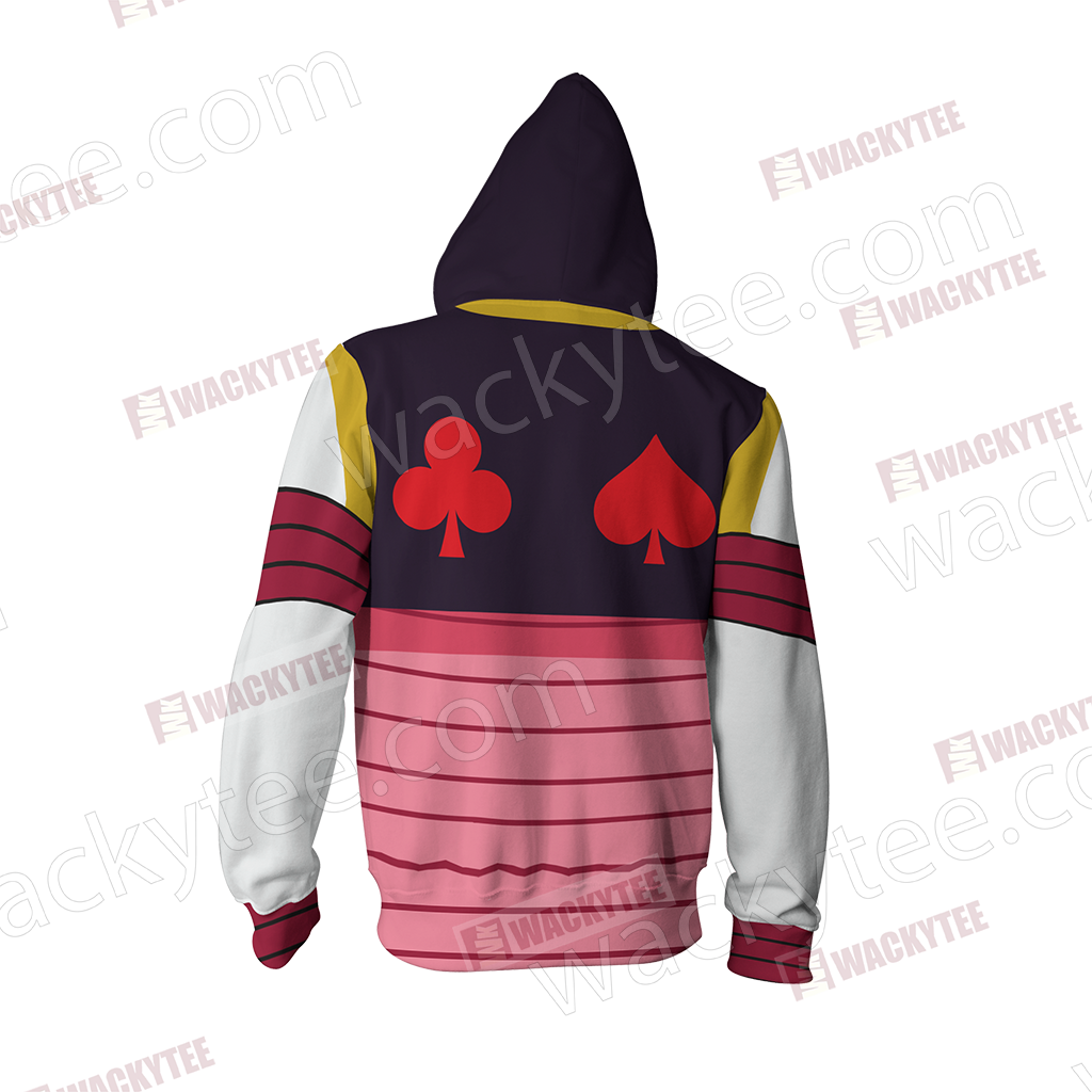 Hunter X Hunter Hisoka Cosplay Zip Up Hoodie Jacket - Hoodie (1024x1024), Png Download