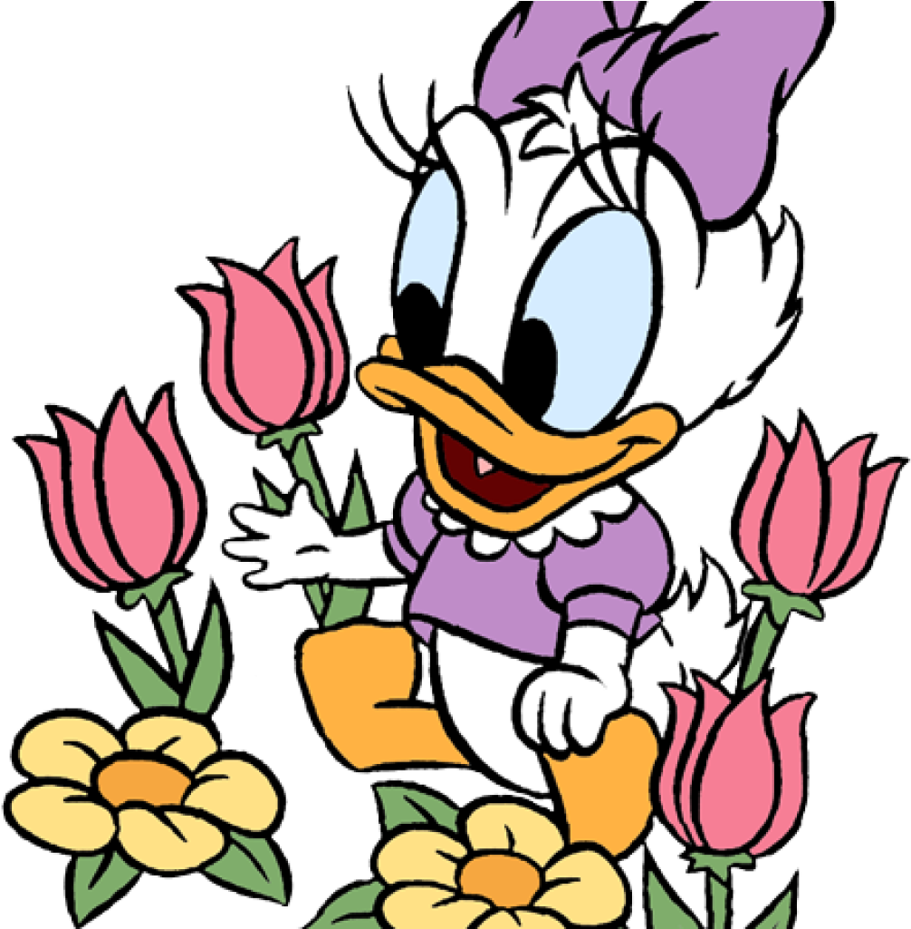 Disney Baby Clipart Disney Babies Clip Art Disney Clip - Daisy Duck Baby (1006x1025), Png Download