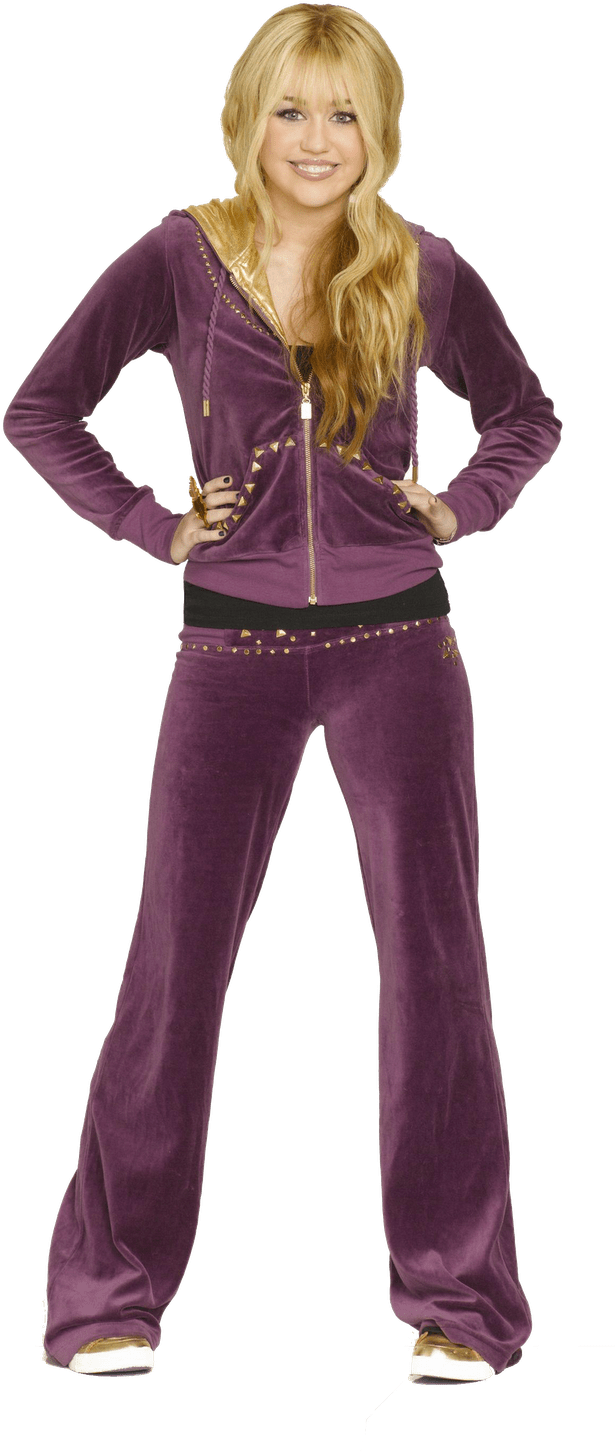 Hannah Montana Purple Transparent (1198x1600), Png Download