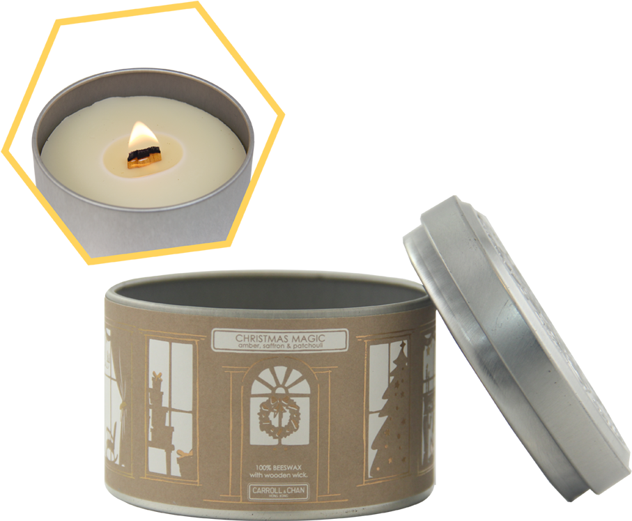 Christmas Magic Tin Candle - Cup (1000x1000), Png Download
