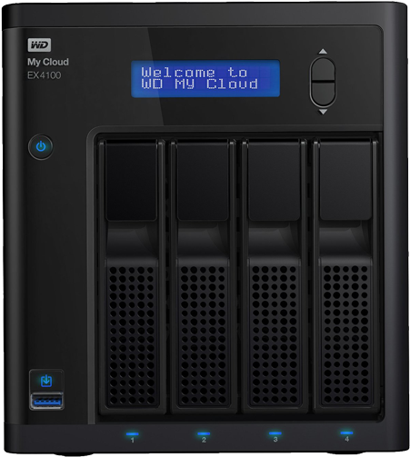 Western Digital - Wd My Cloud Ex4100 (539x595), Png Download