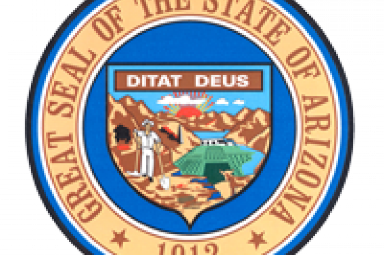 Az State Seal 200px - Arizona State Seal (750x499), Png Download