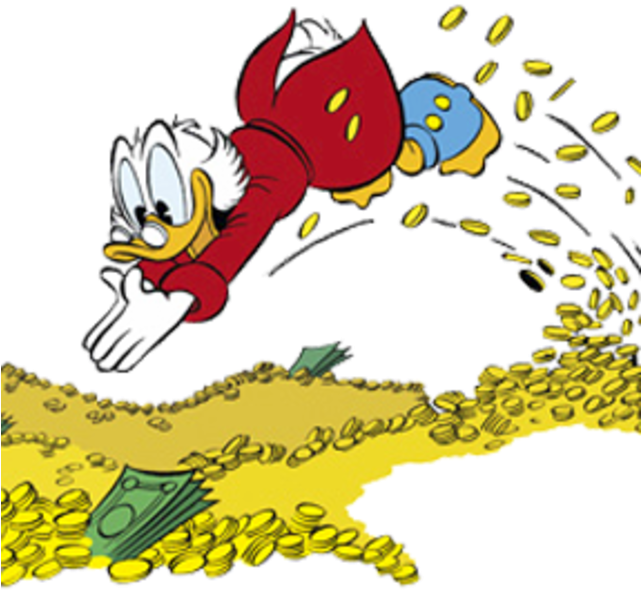 Calvin Johnson - Uncle Scrooge Mcduck (640x642), Png Download