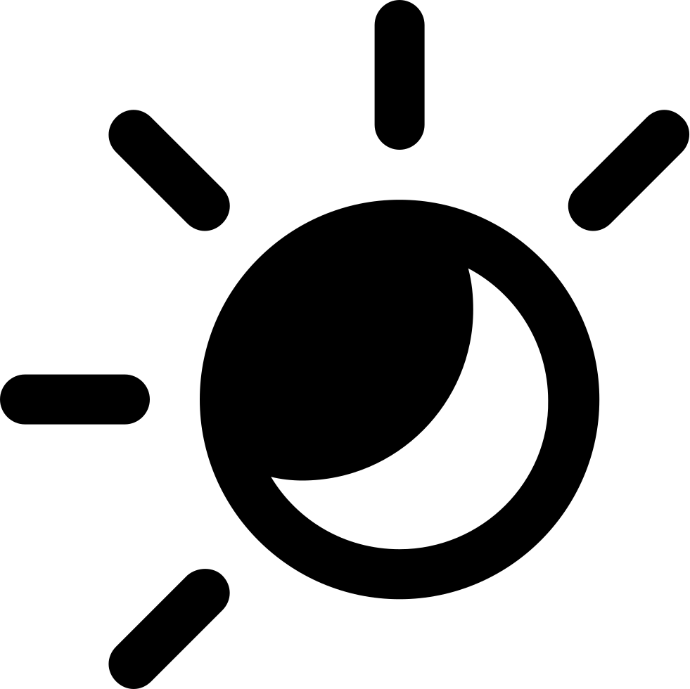 Png Black And White Eclipse Svg Black And White - Hot And Cold Icon (981x980), Png Download