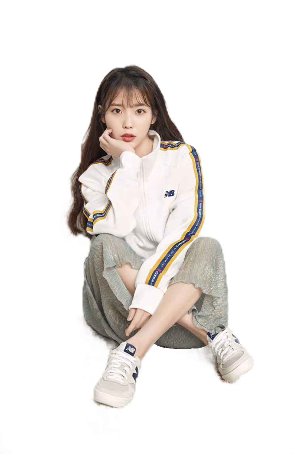 Iu Sticker - Iu Kpop New Balance (1024x1579), Png Download