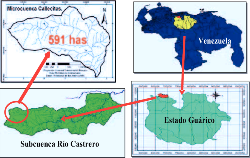 Ubicación De La Microcuenca Callecitas - Atlas (850x537), Png Download
