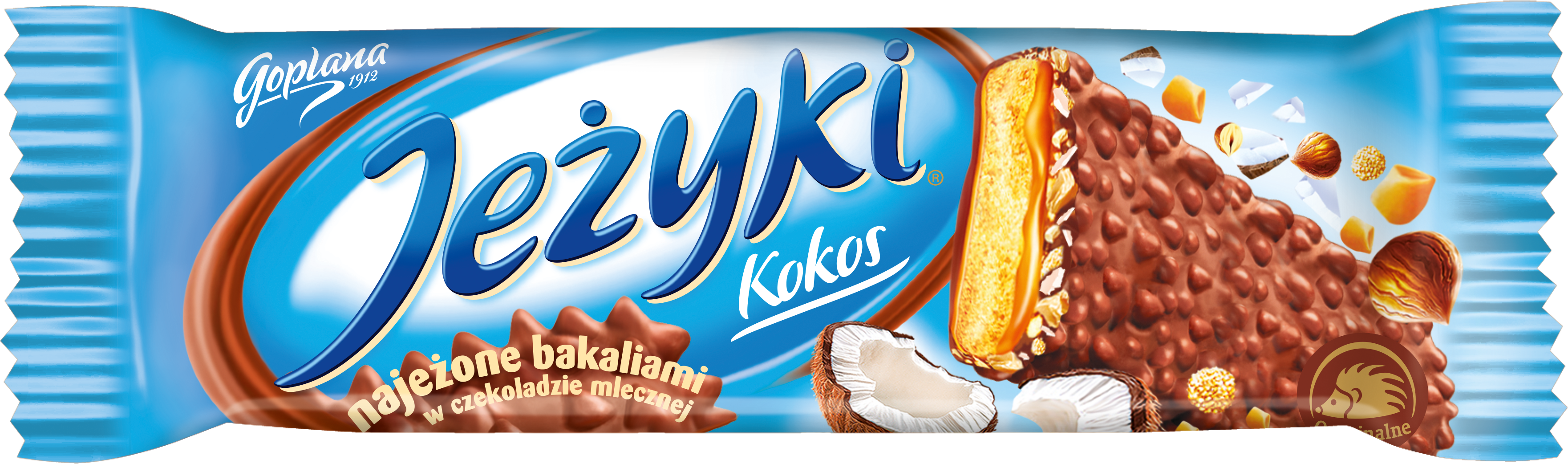 5102468 Jeżyki Kokosowe Baton 1,05g - Chocolate (3632x1247), Png Download