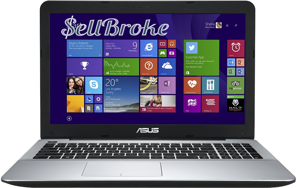 Asus Laptop X555la Display - Asus Laptop F555l (1000x689), Png Download