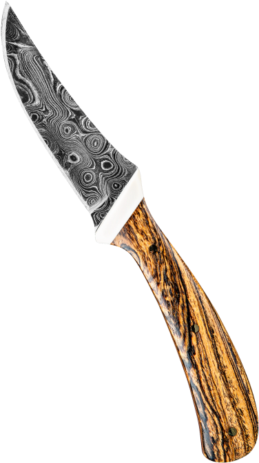 Etched Hunting And Fishing Knife - Hunting Knife (498x738), Png Download