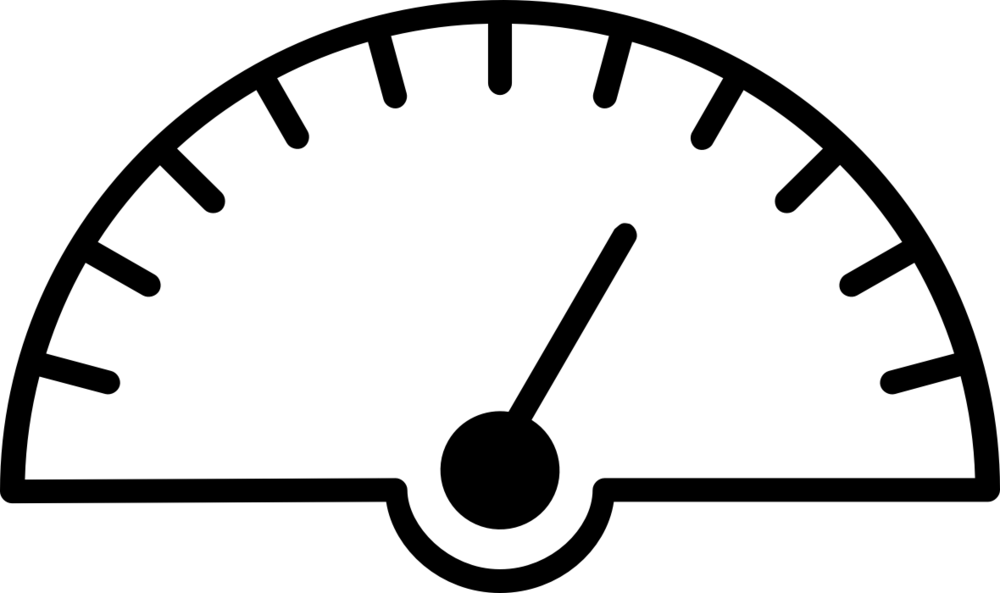 Dashboard - Dial Meter (1000x593), Png Download