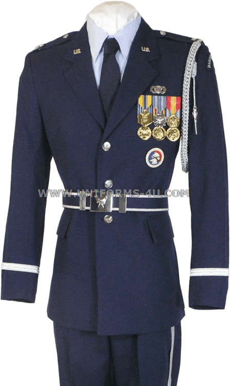 Usaf Honor Guard Cord (450x750), Png Download