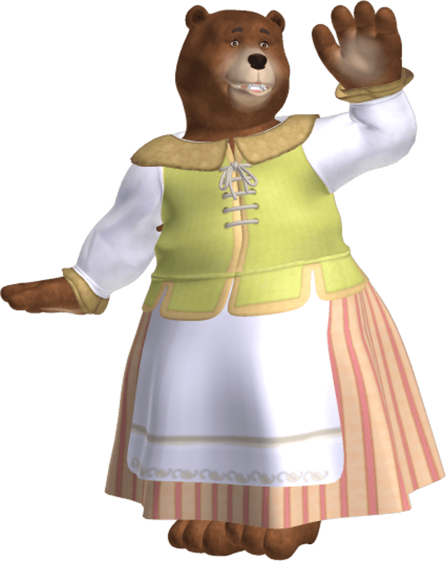 Mama Bear Clipart - Clipart Of Mama Bear (636x800), Png Download