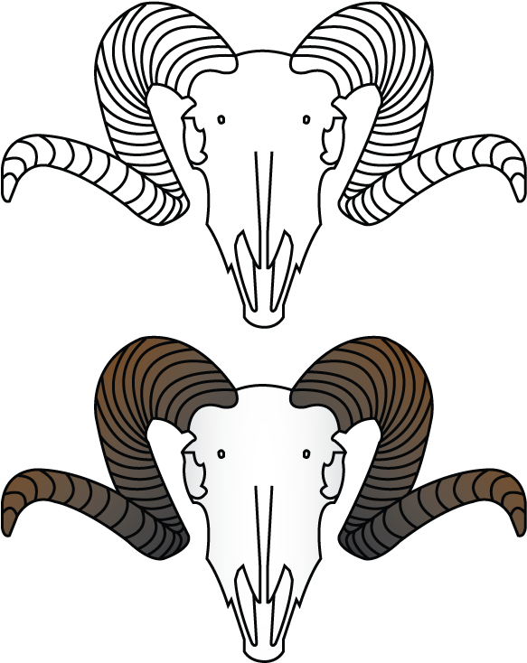 Vector Goat Head- Adobe Illustrator - Illustration (615x768), Png Download