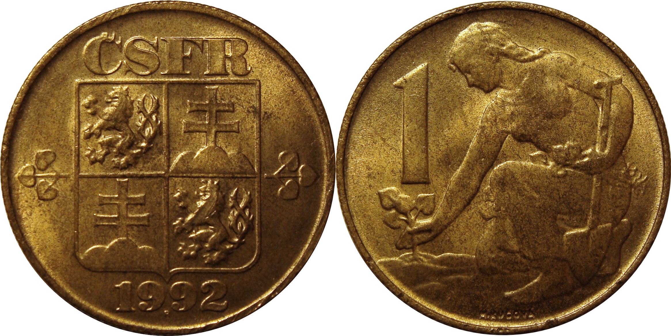 1 Koruna Csk - 1 Apaxmh 1978 (2331x1166), Png Download