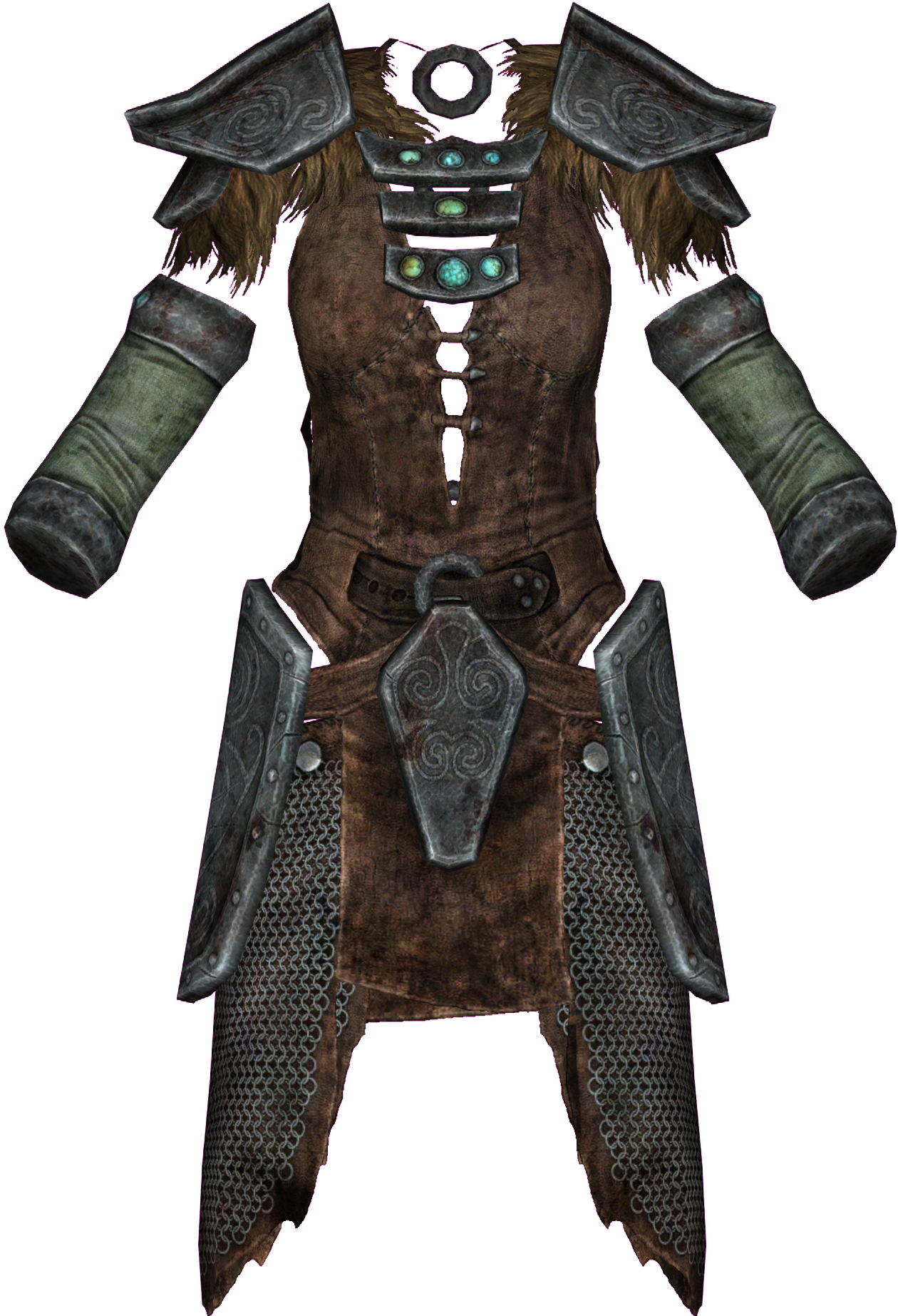 Skyrim Character Png - Ancient Nord Armor Female (1288x1844), Png Download