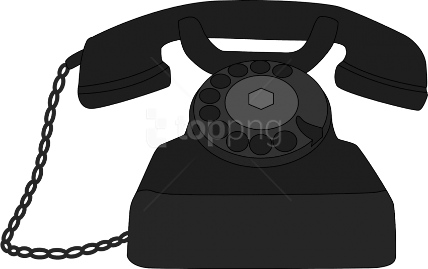 Free Png Telephone Png Pics Png Images Transparent - Old Phone Clipart (850x535), Png Download