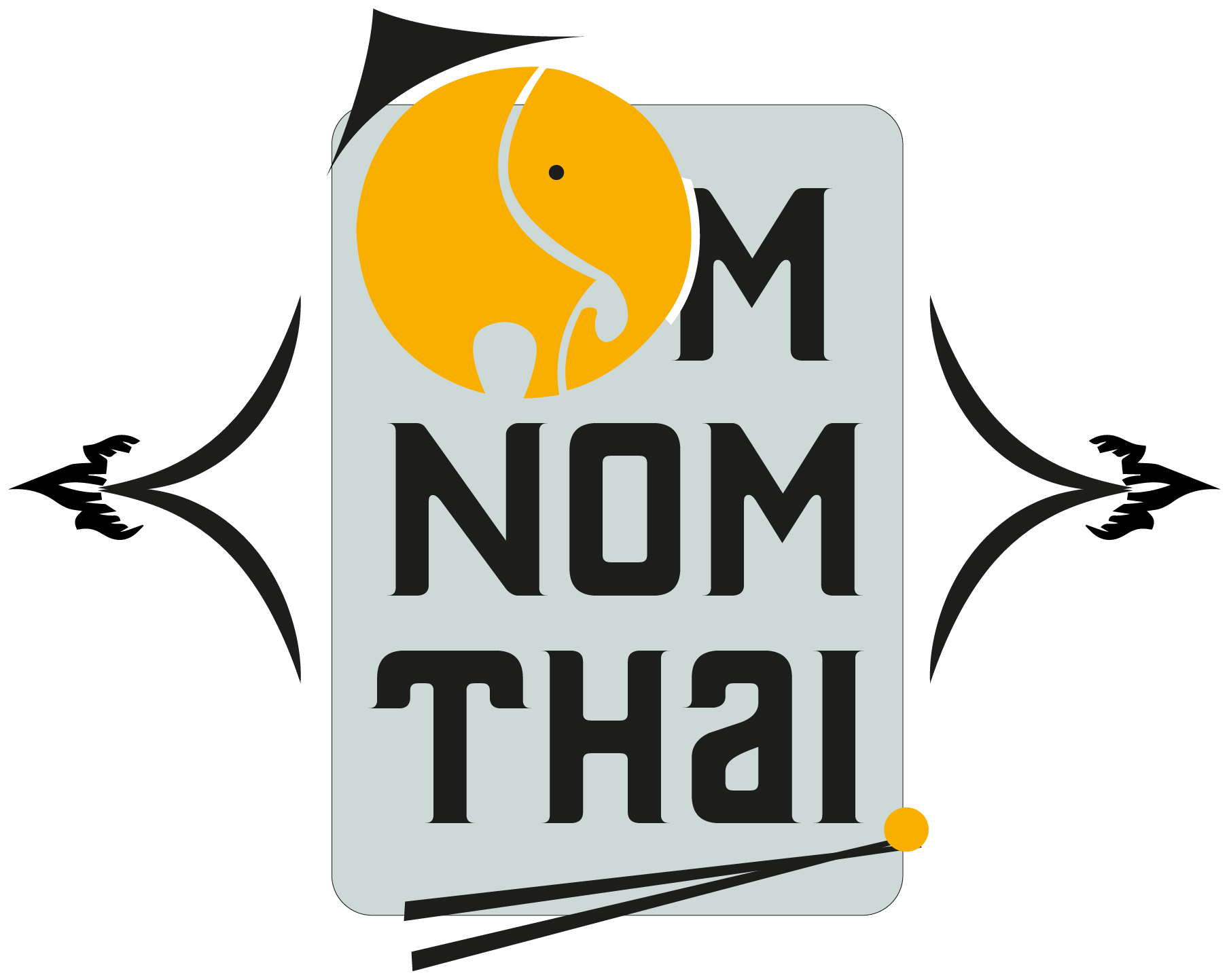 Lunch Menu Om Nom Thai Food Truck - Think Thai Logo (1809x1443), Png Download