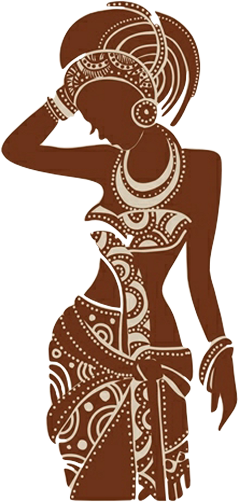 Stickers Femme Africaine (480x1009), Png Download