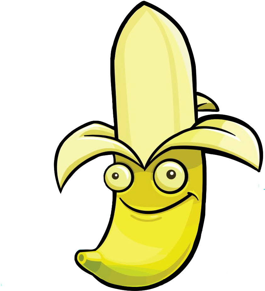 Tree Zombie Cartoon Game Cc0 Zombi Free For - Banana Plant Plants Vs Zombies (843x926), Png Download