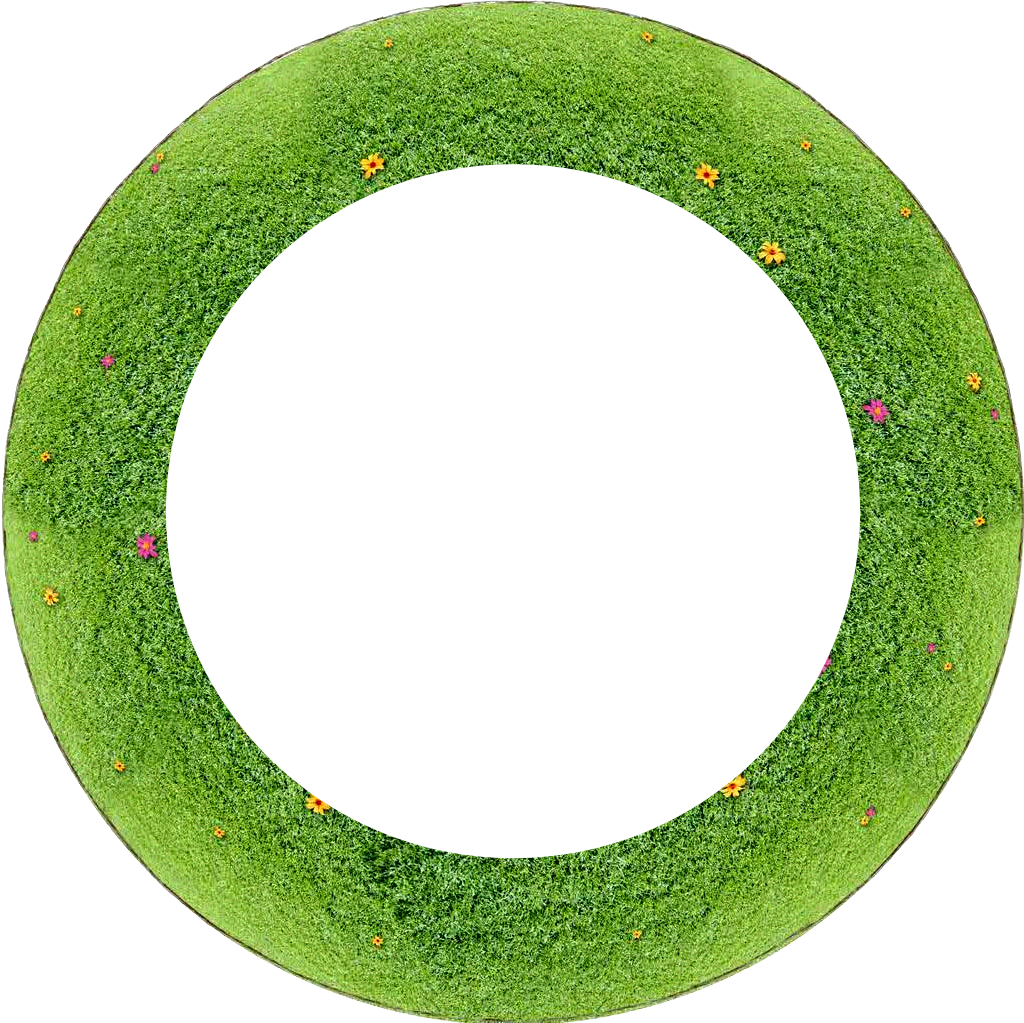 5 Grass - Circle (1024x1023), Png Download