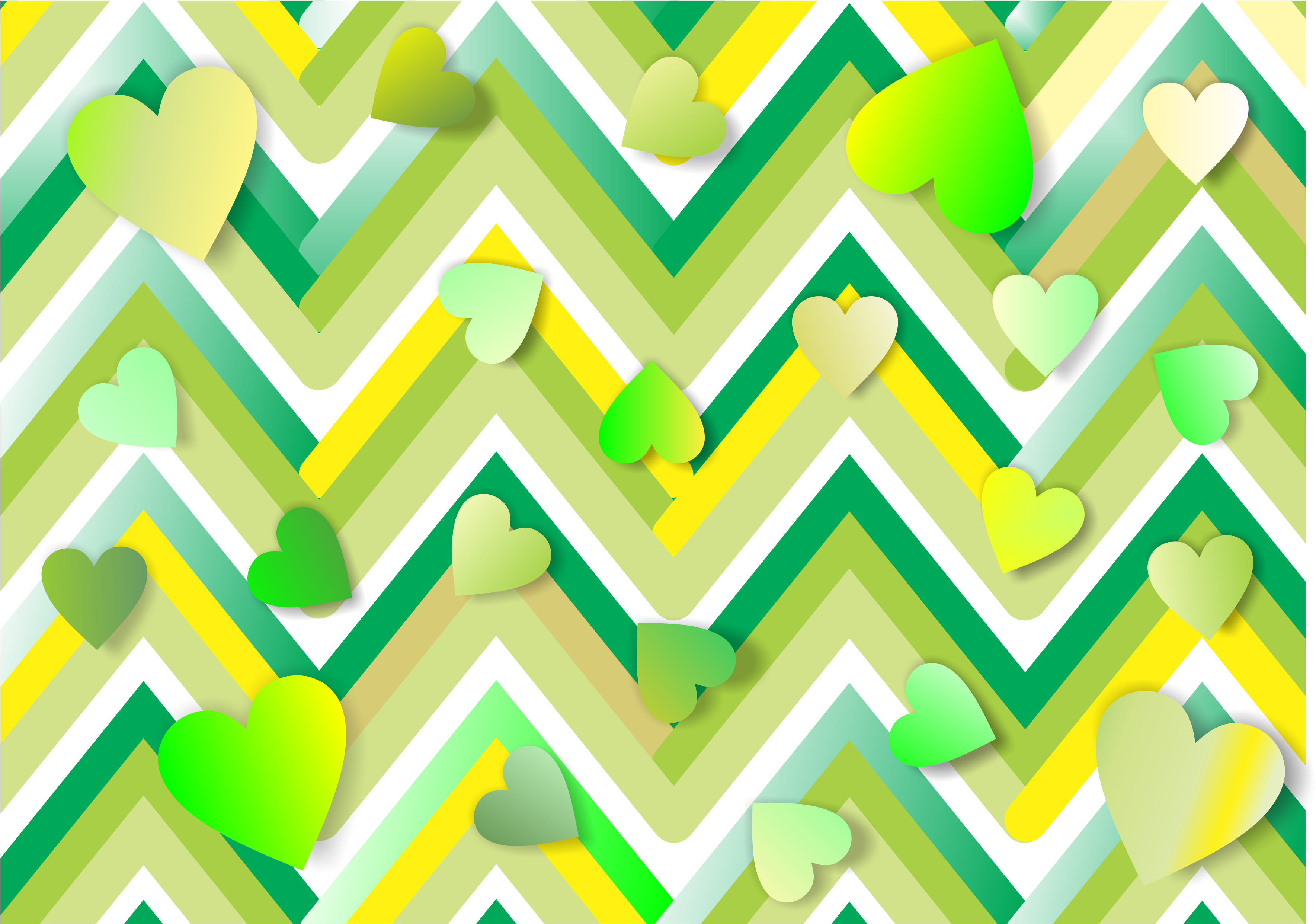 Heart Green Yellow Background 612514 - Corinnepassions Country Earrings... Lovers! (3599x2482), Png Download