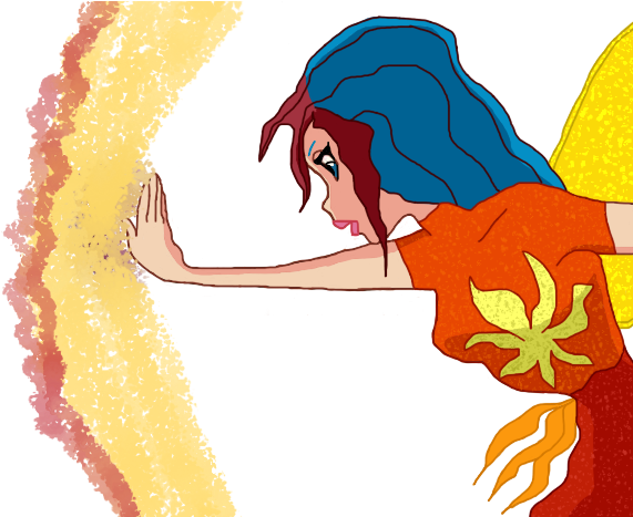 Double Flames - Cartoon (640x466), Png Download