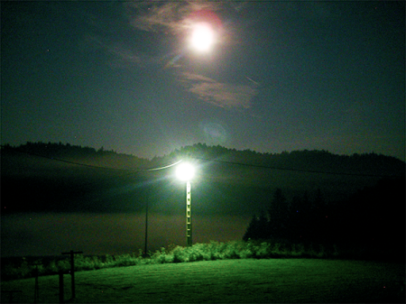 Paysage-nocturne@olg - - - Olga De Soto (450x337), Png Download