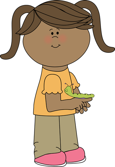 Png Download Spring Clip Art Images With A Caterpillar - Happy Cartoon Girl Face (378x550), Png Download