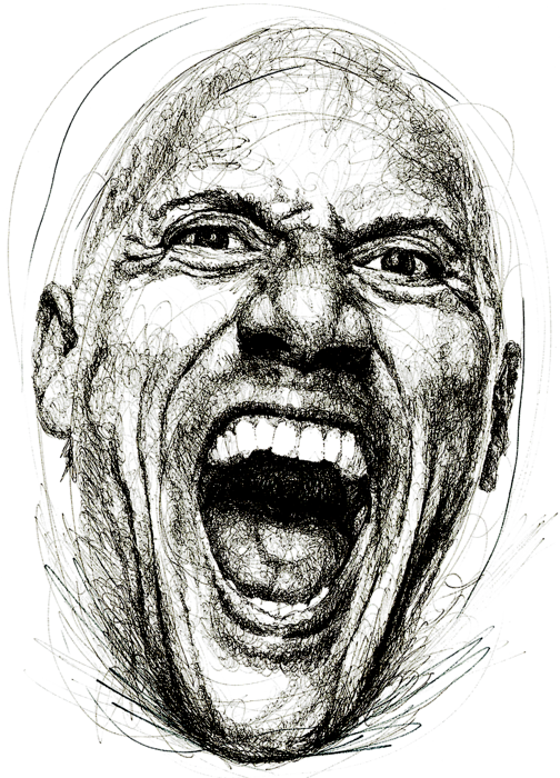 Bleed Area May Not Be Visible - Dwayne Johnson Drawing Head (504x700), Png Download
