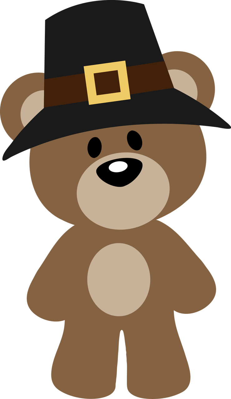 Pin Christina Woodbury On Files Pinterest Pilgrim Bears - Thanksgiving Bear Clipart (741x1280), Png Download