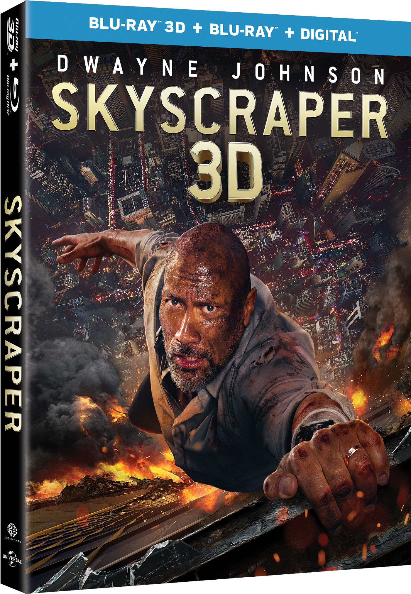 Sponsored By - Skyscraper 4k Blu Ray (2253x2425), Png Download