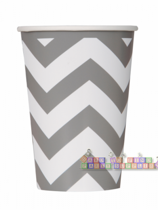 86161-700x700 - Gray Chevron 12 Oz. Cups (700x700), Png Download