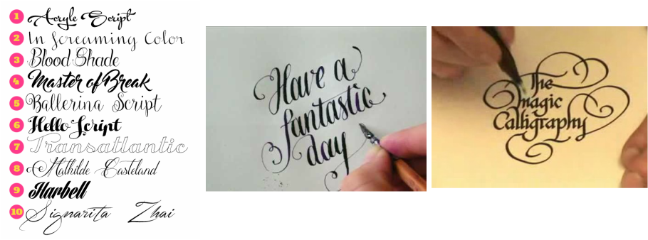 Classical Calligraphy Differs From Typography And Non - Calligraphy Writing (910x338), Png Download