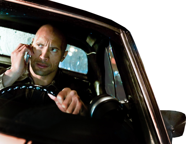Dwayne The Rock Johnson Faster Driving - Dwayne Johnson Faster (775x600), Png Download