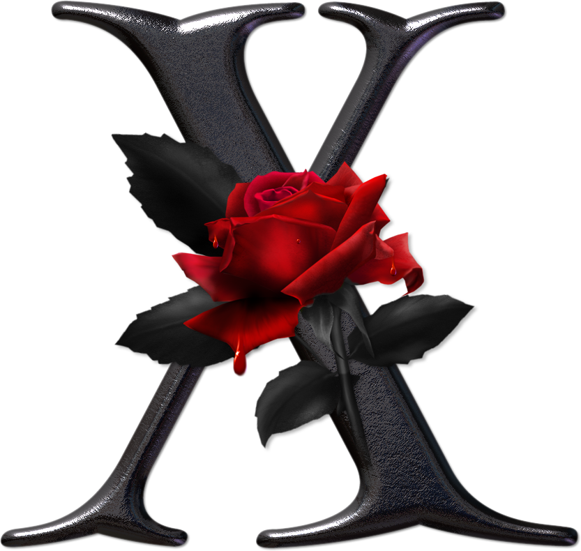 Alfabeto Gtico Con Rosas Rojas - Alphabet (833x790), Png Download