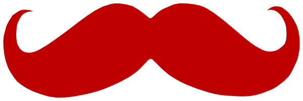 Mustache Red Wallpaper Tony Tango Clipart - Red Mustache Clipart (600x201), Png Download