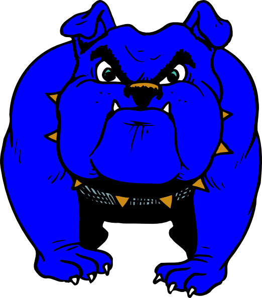 Bulldog Clip Art At Clker - British Bulldog Throw Blanket (522x594), Png Download