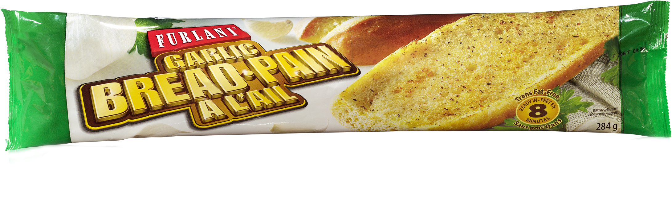 Package Of Furlani Frozen Garlic Baguette (2323x1316), Png Download