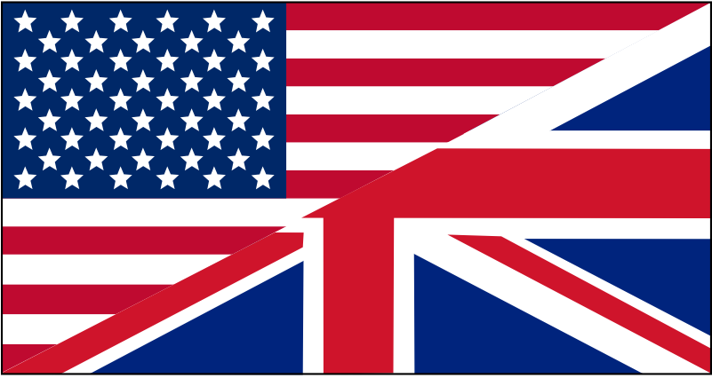Clipart - Us/uk Flag - American Flag (800x800), Png Download