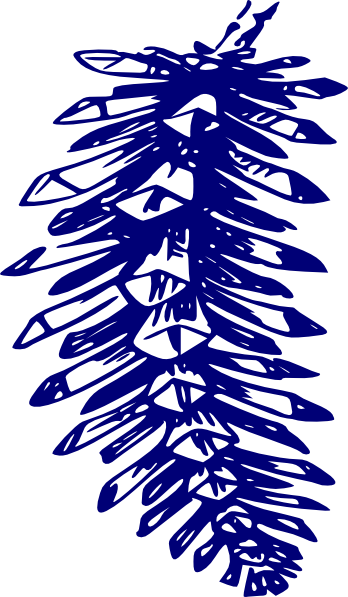 Pine Cone Clip Art (348x597), Png Download