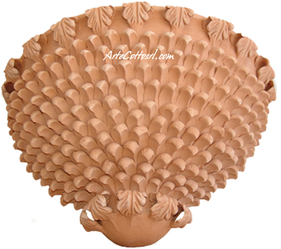 Basket With Pine Cone Scales And Leaves Cm - Lampshade (565x500), Png Download