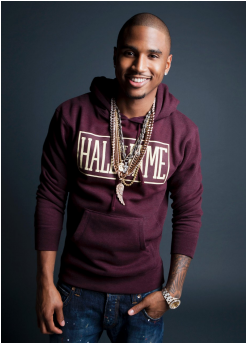 Top 12 Sexiest Black Men In Hollywood - Kidink Chris Brown Trey Songz (608x342), Png Download